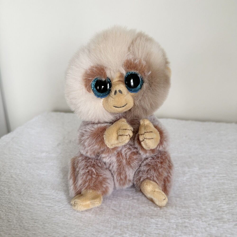 Ty Beanie Babies Stubby the Monkey 6-inch Plush Stuffed Animal Toy